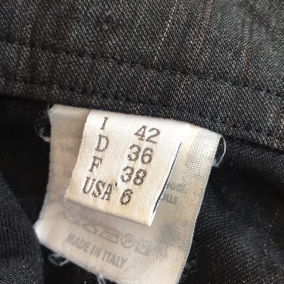 Gunex size 6 trousers, charcoal/brown. Made in Italy. - Picture 4 of 8